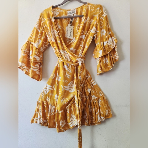Cleobella Bonita Wrap Dress M - Picture 4 of 7